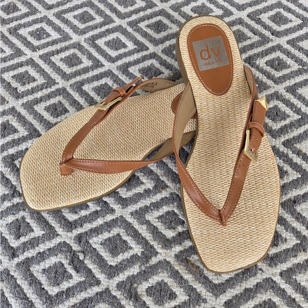 DV by Dolce Vita Brown Thong Sandals